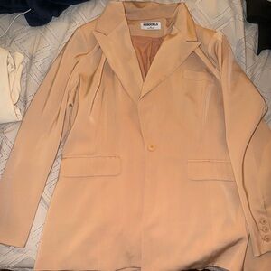 Rebdolls Beige Women's Suit Jacket
